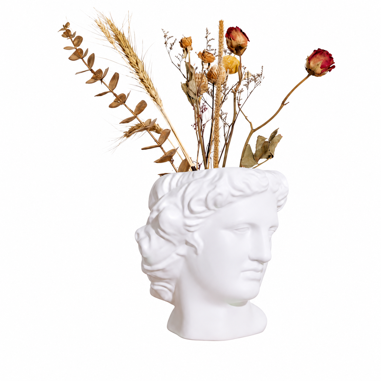 Creative Greek Statue Vase | Aesthetic Floral Vase for Living Room & Bedroom | Creative Gift