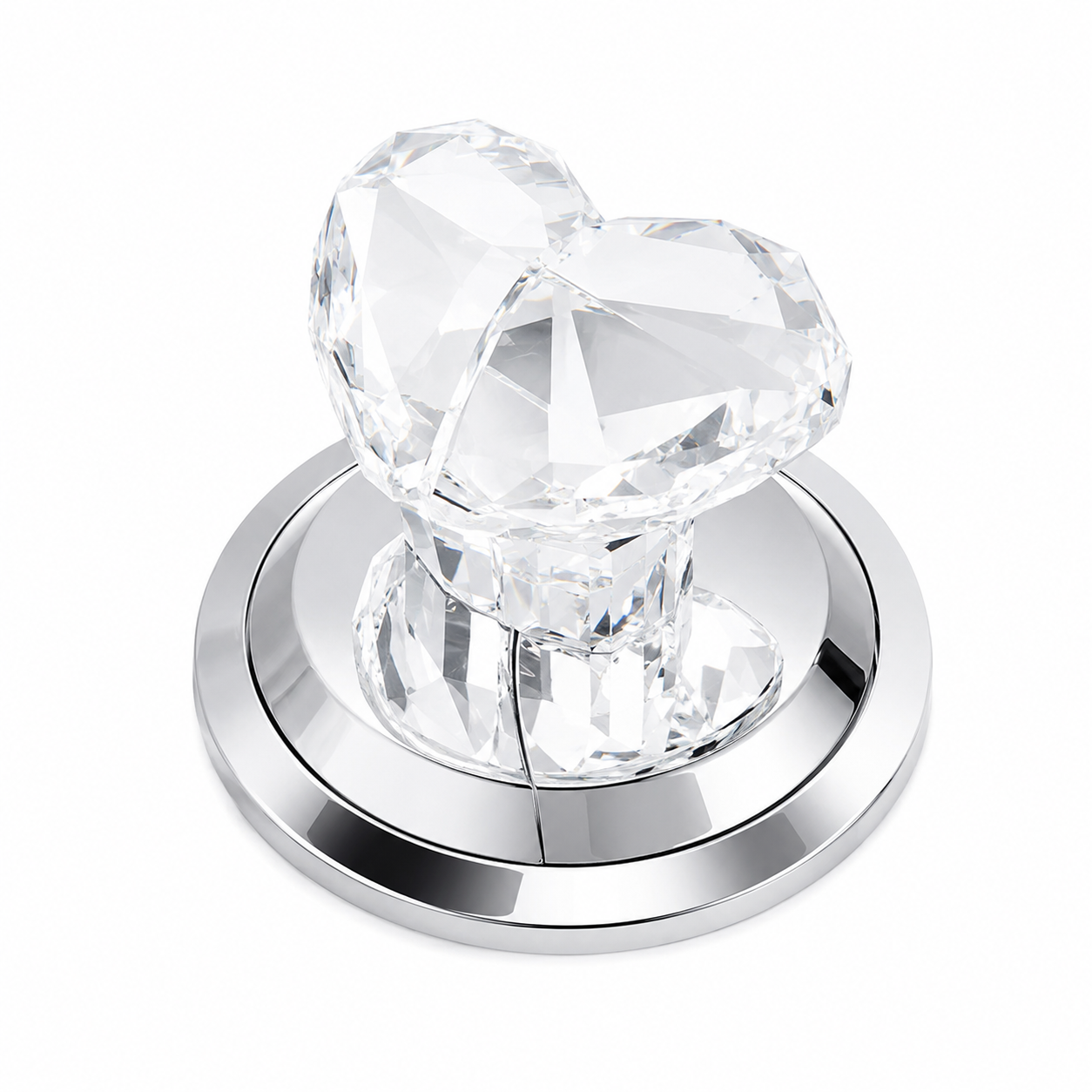 Diamond Heart Shape Toilet Button Press Helper | Protect Long Nails | Drawer Handle | Cabinet Door Handle | Button Pusher