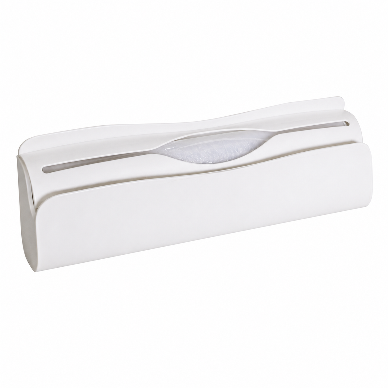 Household Cling Wrap Dispenser Box | Blade-Free PE Food Plastic Wrap Cutter | Simple Pull & Press to Cut