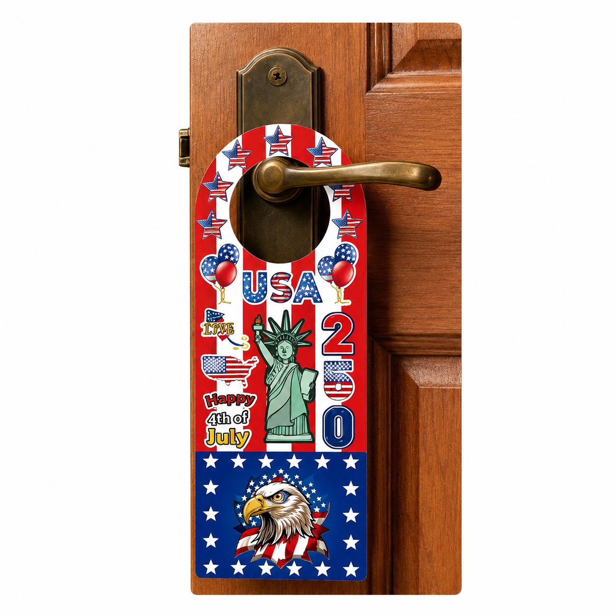Hot Selling 250th Anniversary Independence Day Door Hanger Craft Kit | USA Patriotic DIY Party Decoration Set